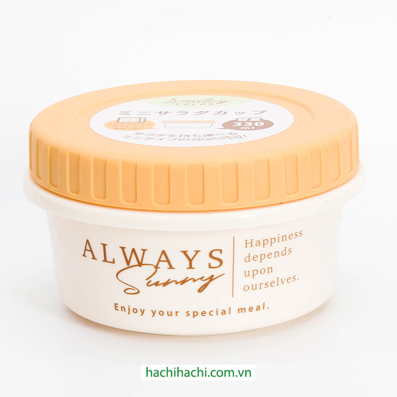 Hộp nhựa đựng thực phẩm 330ml, dùng được lò vi sóng (Nhiều mẫu)-Giao mẫu ngẫu nhiên thương hiệu NAKANO