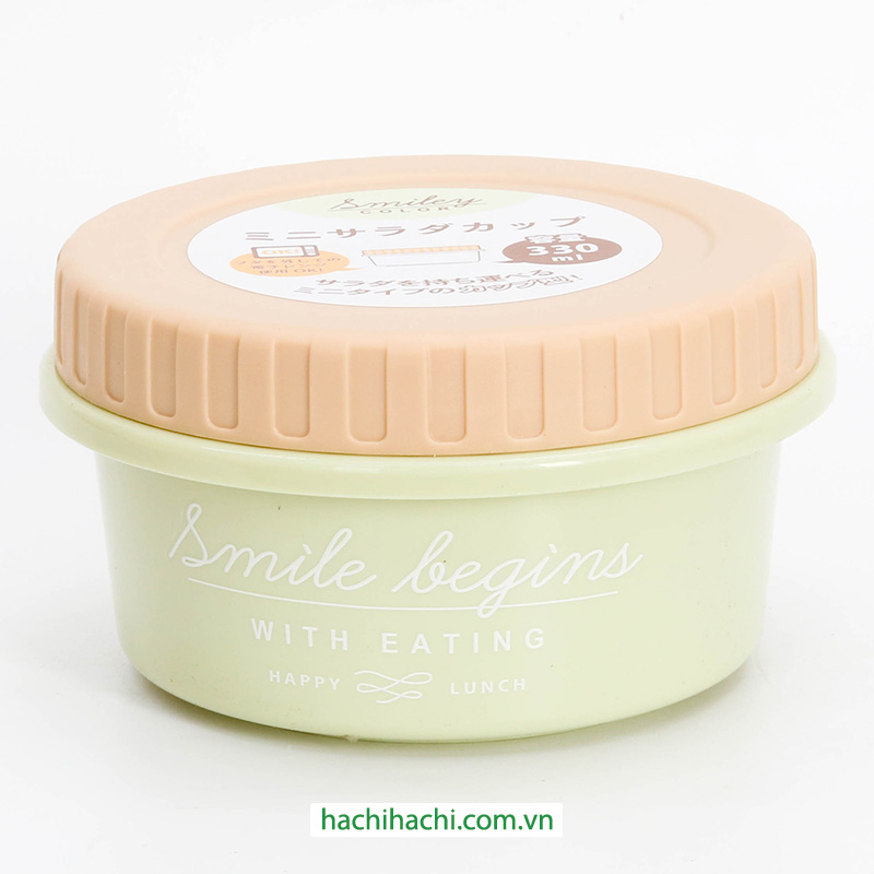 Hộp nhựa đựng thực phẩm 330ml, dùng được lò vi sóng (Nhiều mẫu)-Giao mẫu ngẫu nhiên thương hiệu NAKANO