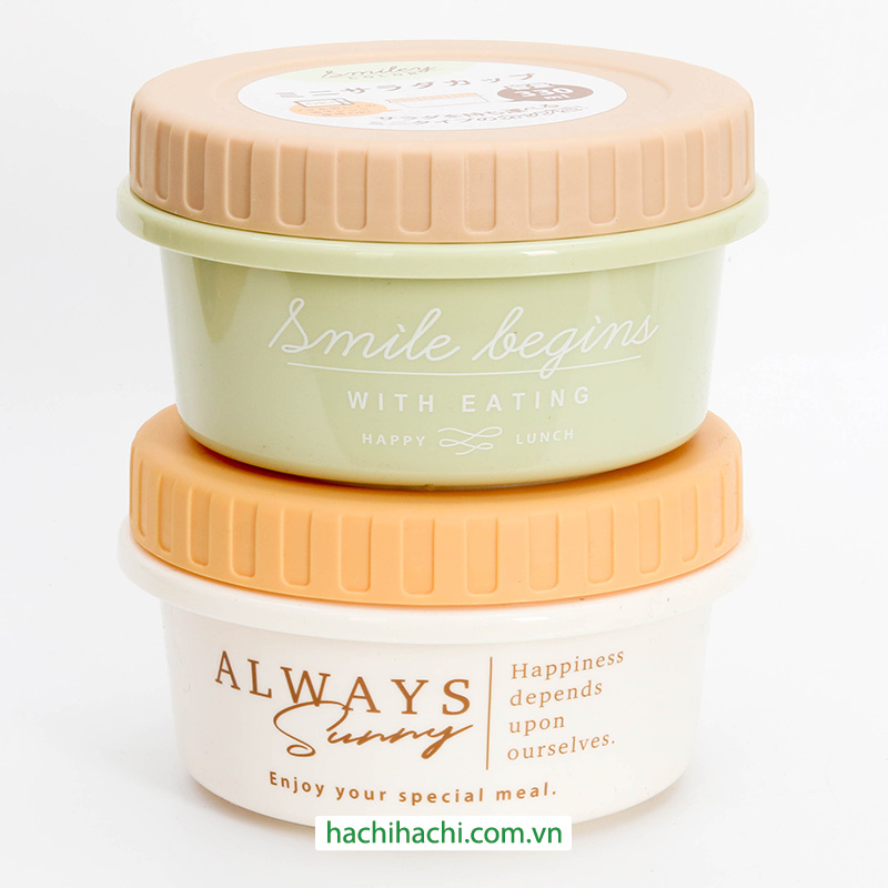 Hộp nhựa đựng thực phẩm 330ml, dùng được lò vi sóng (Nhiều mẫu)-Giao mẫu ngẫu nhiên thương hiệu NAKANO