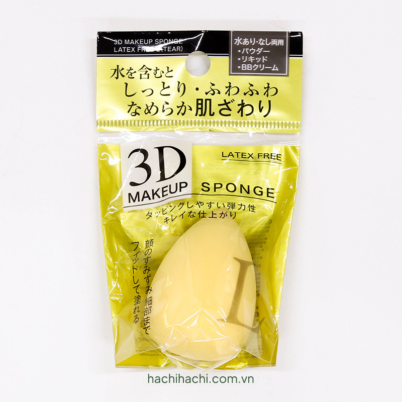 Mút trang điểm 3D hình giọt nước (Nhiều mẫu)-Giao mẫu ngẫu nhiên thương hiệu SEIWAPRO