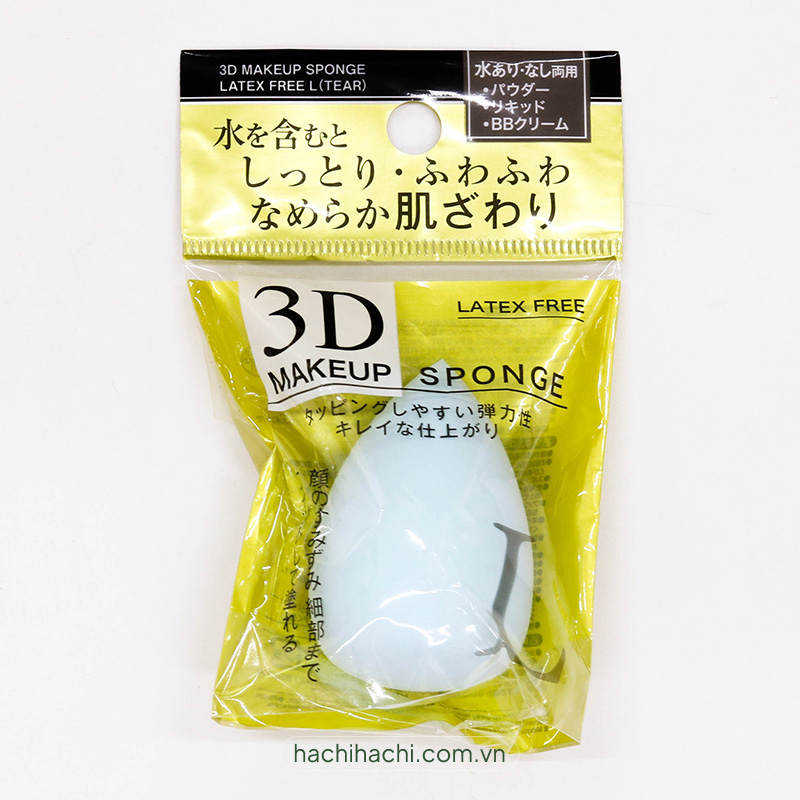 Mút trang điểm 3D hình giọt nước (Nhiều mẫu)-Giao mẫu ngẫu nhiên thương hiệu SEIWAPRO
