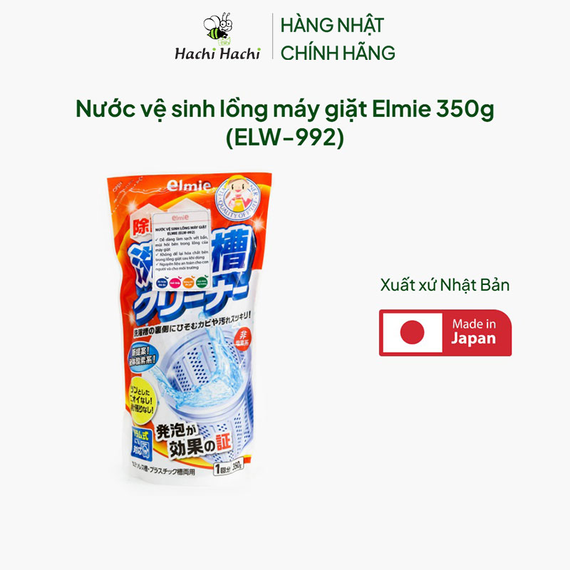 Nước vệ sinh lồng máy giặt Elmie 350g (ELW-992) thương hiệu ELMIE