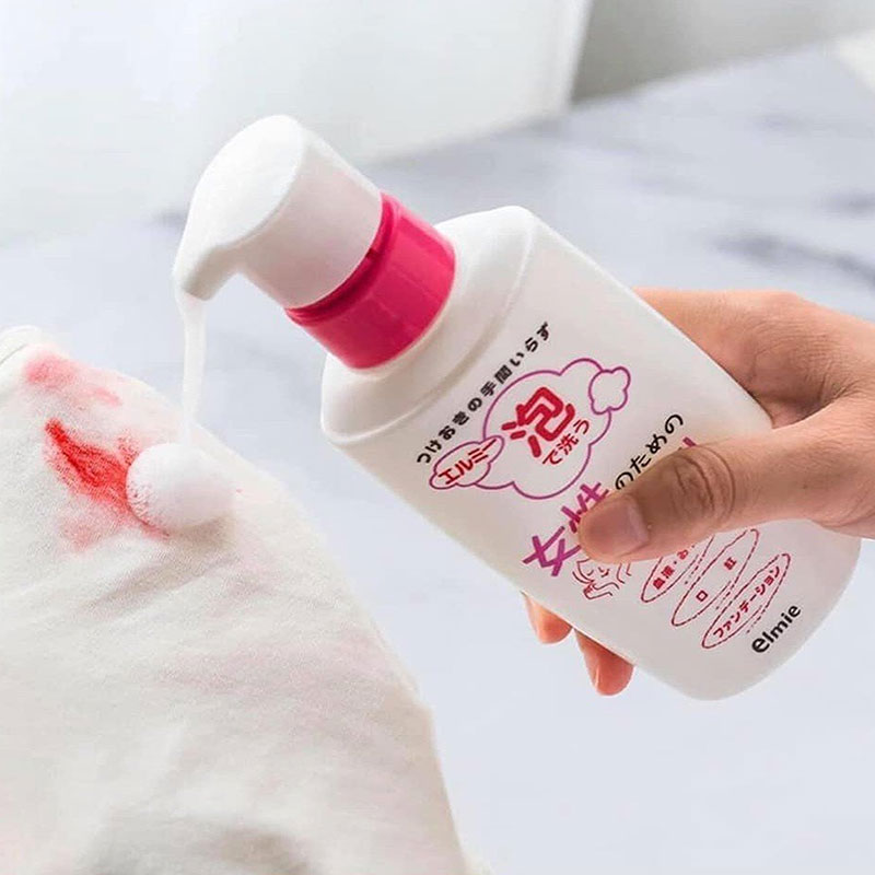 Nước giặt đồ lót Elmie dạng bọt dành cho phụ nữ 200ml (ELDW-701) thương hiệu ELMIE