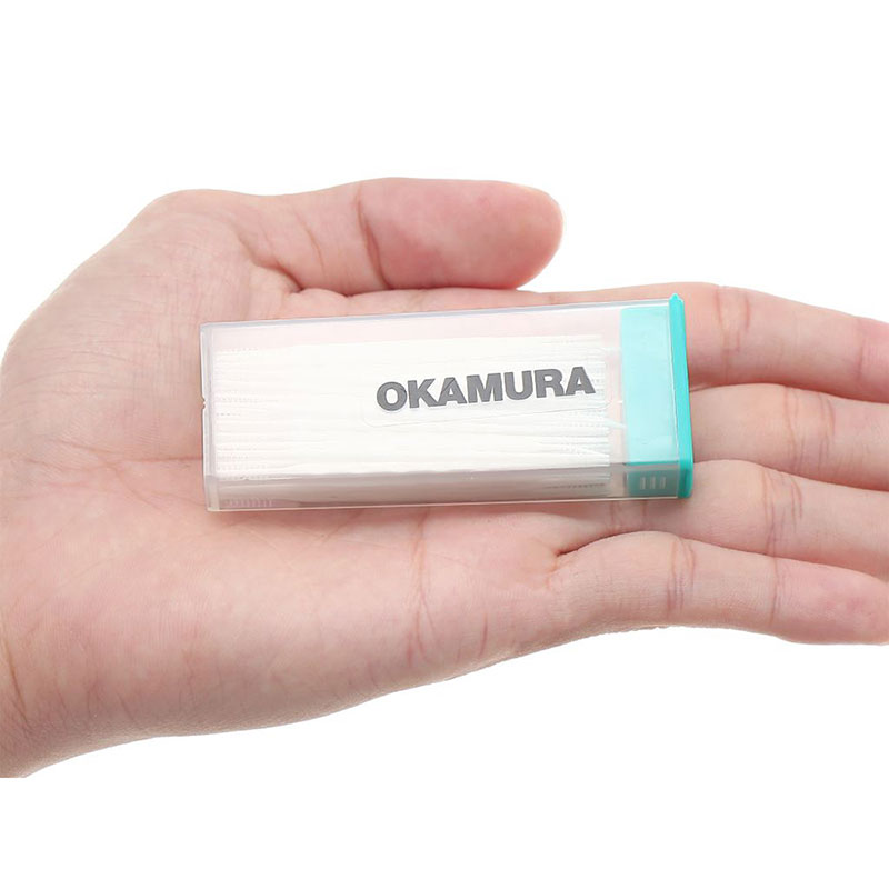 Tăm nhựa Okamura dạng hộp 140 cây (2 hộp) thương hiệu OKAMURA