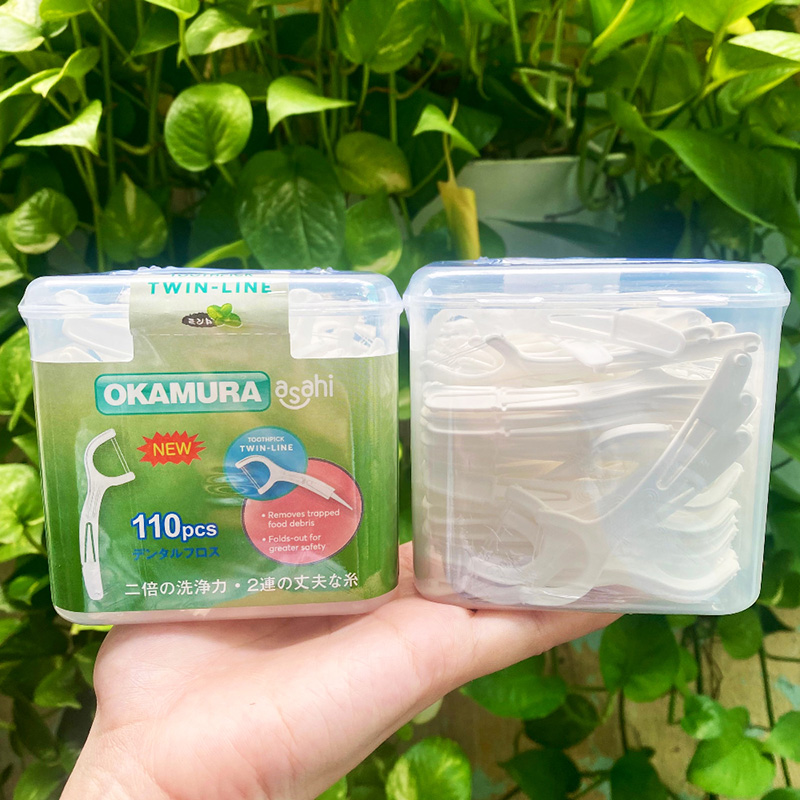 Tăm chỉ kẽ răng Okamura 110 cái thương hiệu OKAMURA