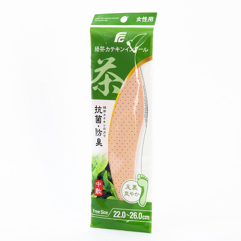Miếng lót giày trà xanh kháng khuẩn khử mùi cho nữ Free size 22-26cm thương hiệu FUDO KAGAKU