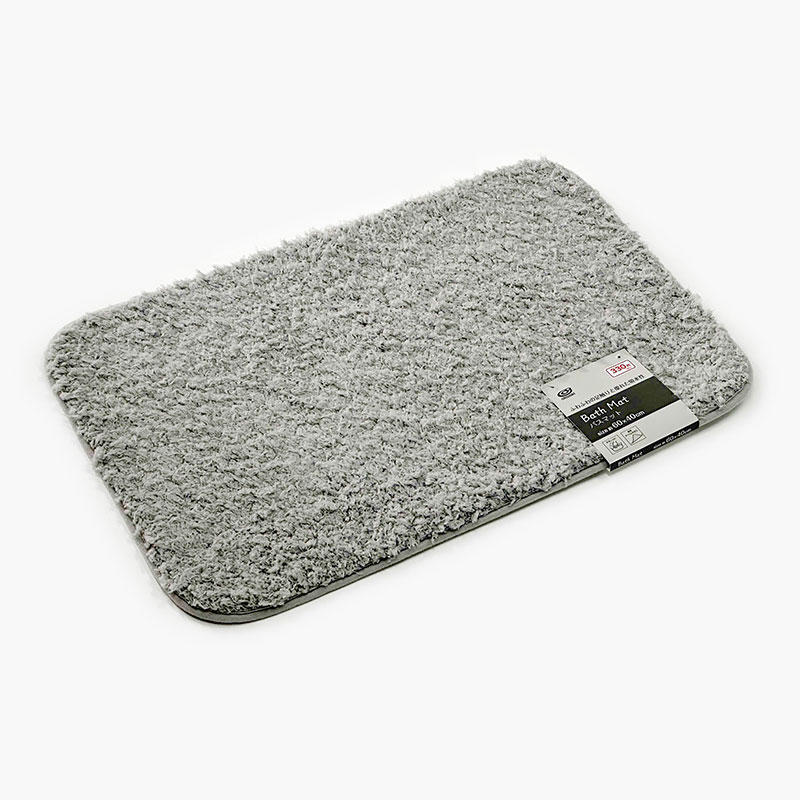 Thảm chùi chân thấm hút nước, mềm mại, chống trượt 40x60cm (Xám) thương hiệu OKAZAKI