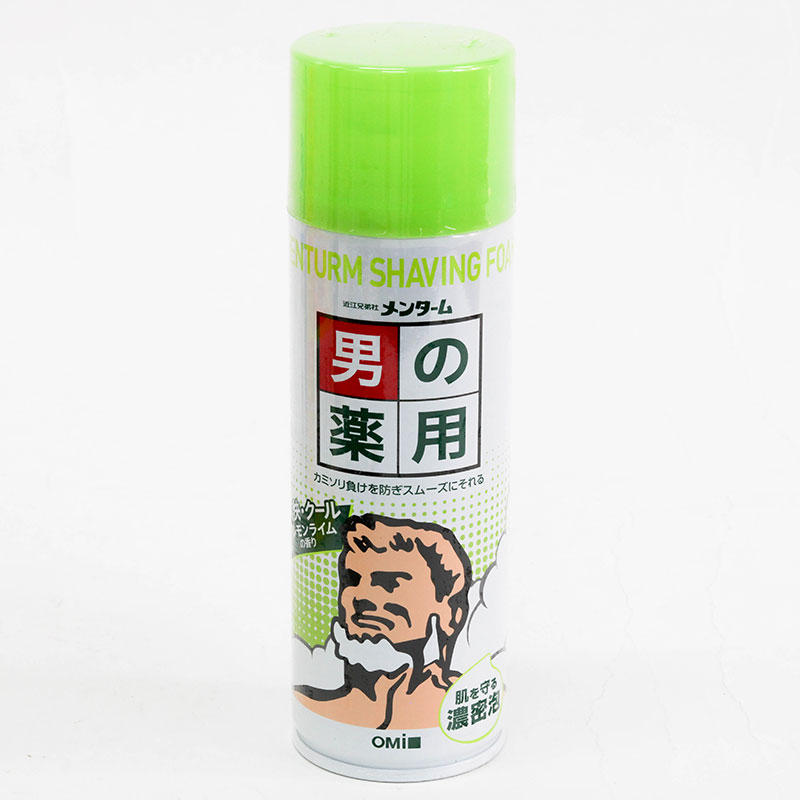 Bọt cạo râu Nhật Bản bảo vệ da & giảm trầy xước Menturm hương chanh 200g thương hiệu THE OMI BROTHERHOOD