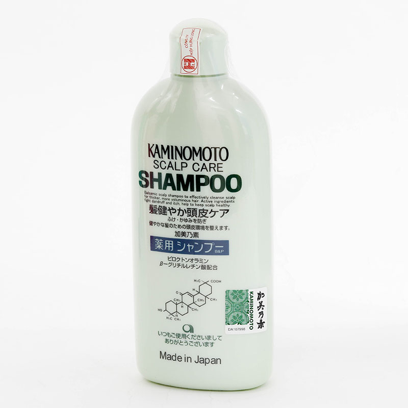 Dầu gội Nhật Bản sạch gàu, tóc bồng bềnh Kaminomoto scalp care shampoo 300ml thương hiệu KAMINOMOTO