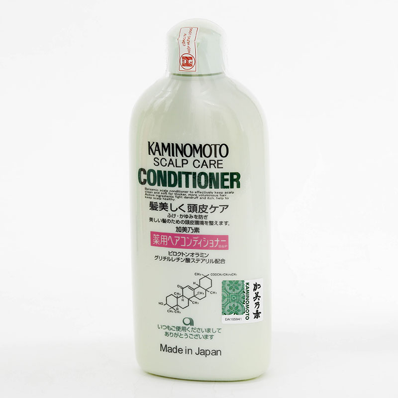 Dầu xả Nhật Bản dưỡng da đầu, tóc bồng bềnh Kaminomoto scalp care conditioner 300ml thương hiệu KAMINOMOTO