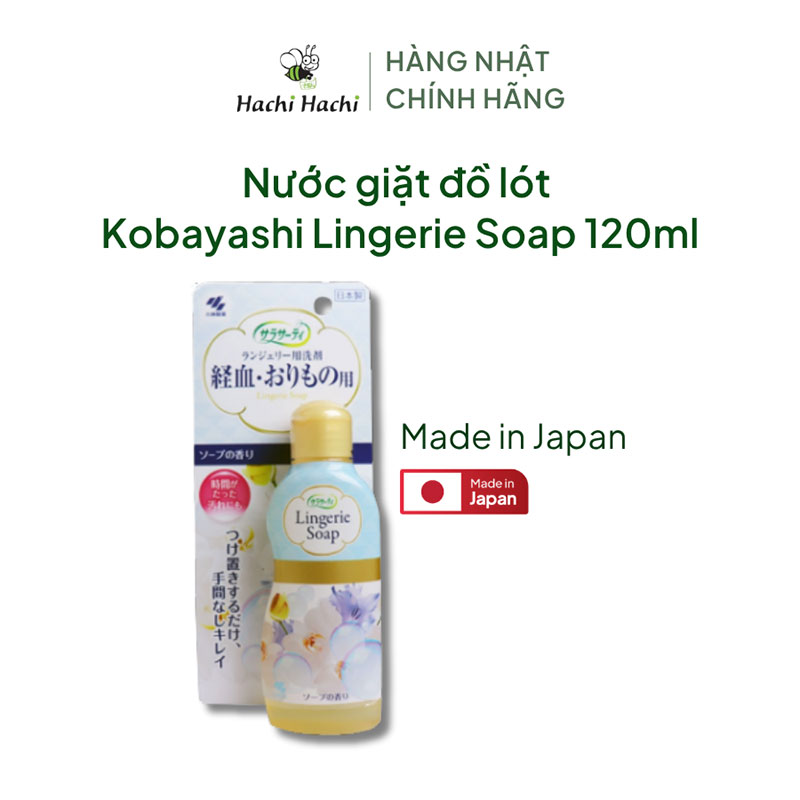 Nước giặt đồ lót dịu nhẹ Nhật Bản Kobayashi Lingerie Soap 120ml thương hiệu KOBAYASHI SEIYAKU