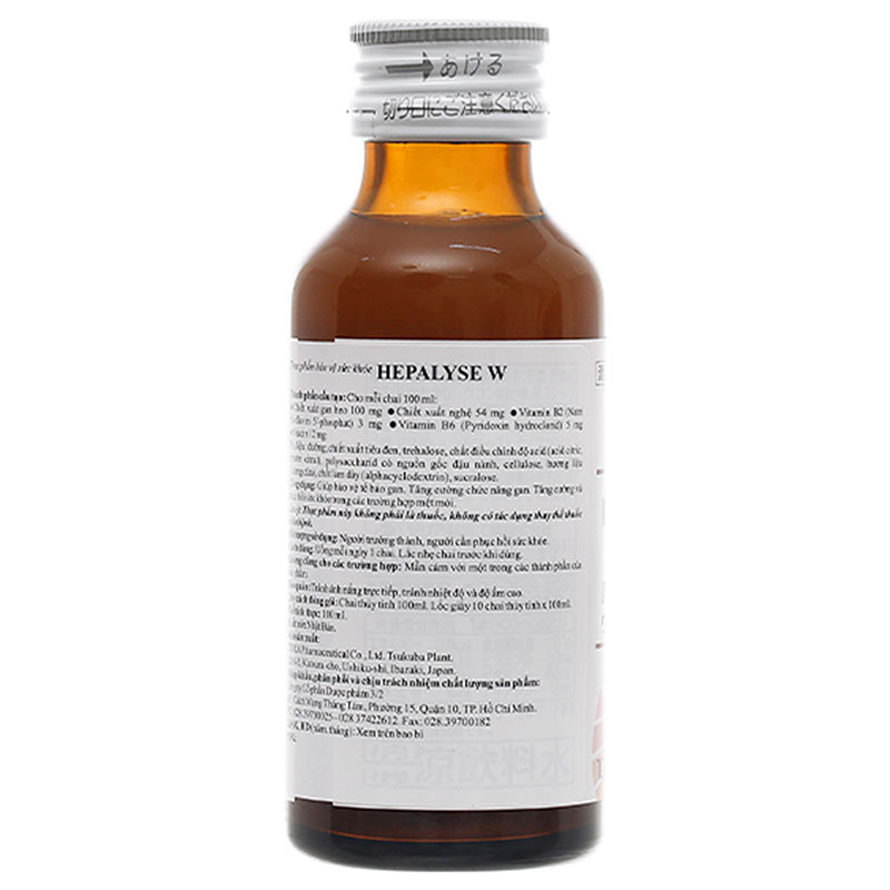 TPBVSK: Nước uống Hepalyse W Nhật Bản 100ml, bảo vệ tế bào gan, tăng chức năng gan thương hiệu 
