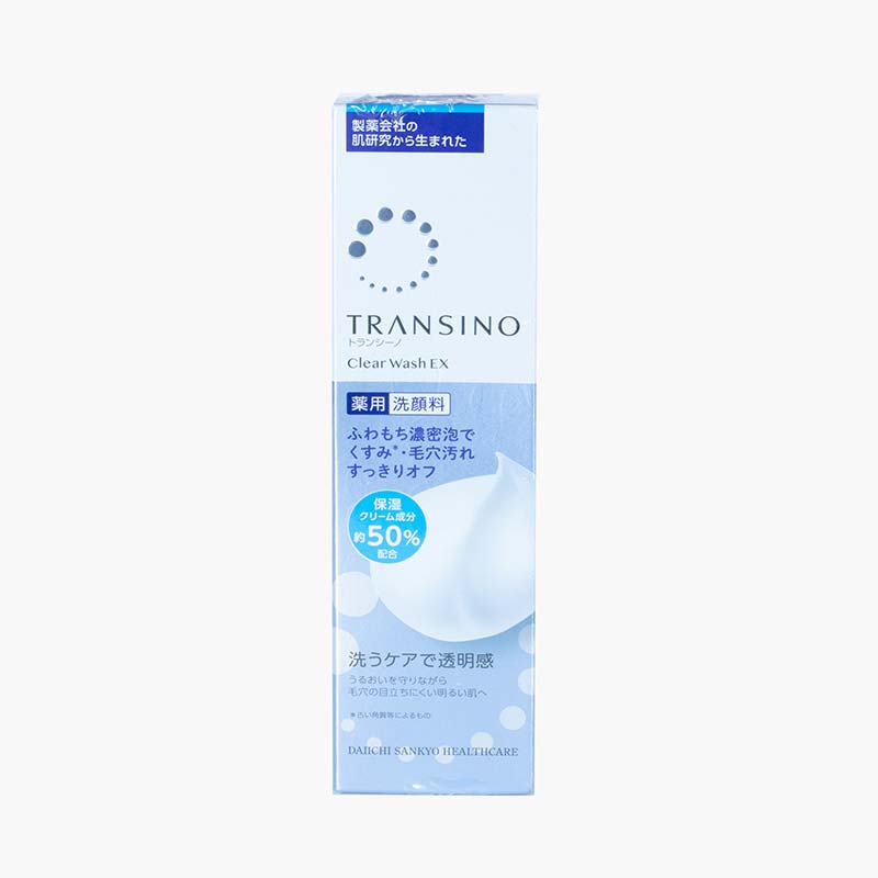 Sữa rửa mặt trắng da mờ thâm nám Nhật Bản Transino Clear Wash Ex 100g