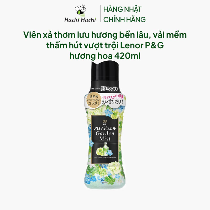 Viên xả thơm lưu hương bền lâu, vải mềm thấm hút vượt trội Lenor P&G hương hoa 420ml thương hiệu P&G