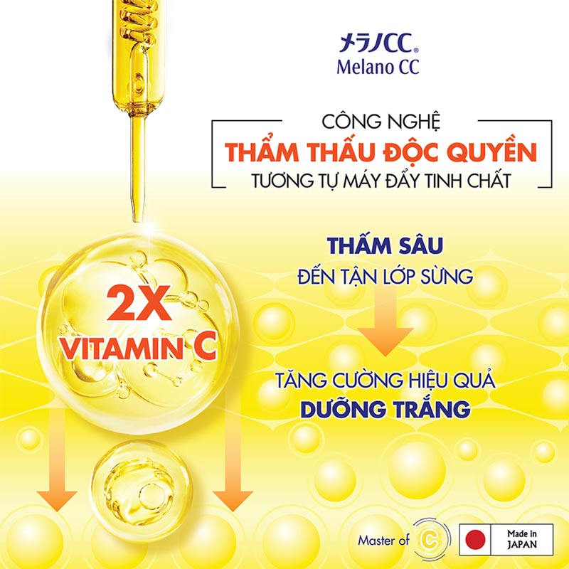 Dung dịch dưỡng trắng Nhật Bản cải thiện thâm nám Melano CC brightening Lotion (Rich) 170ml thương hiệu ROHTO