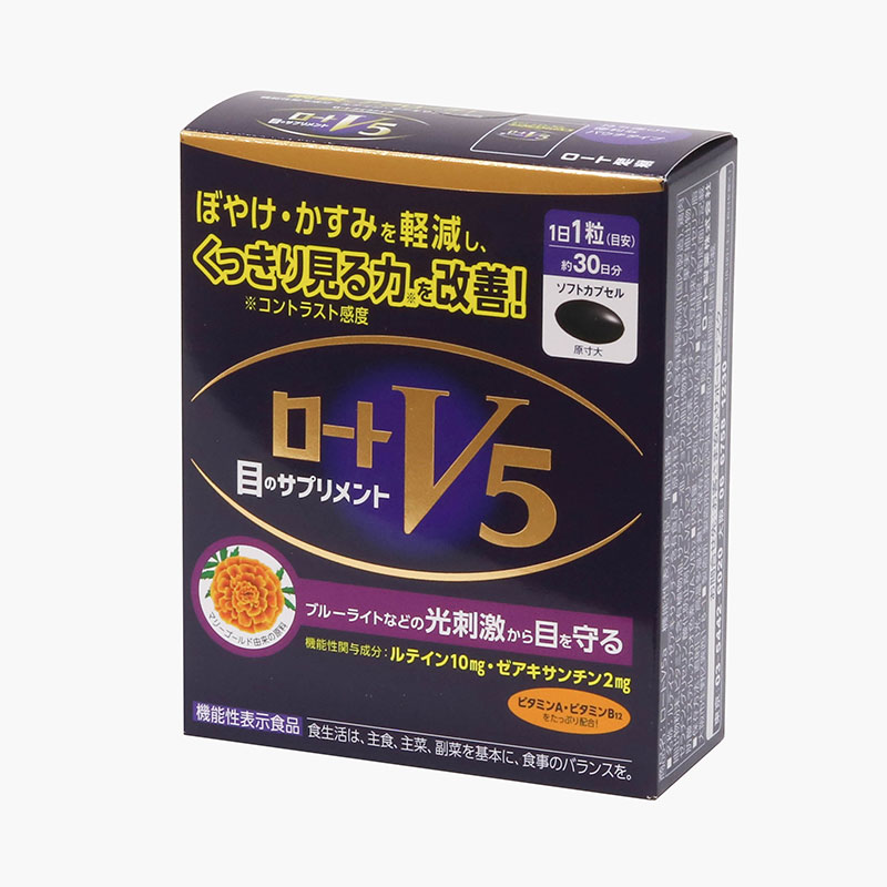 TPBVSK: Viên uống Rohto V5 Nhật Bản 30 viên, giảm thoái hóa điểm vàng, mắt sáng khỏe