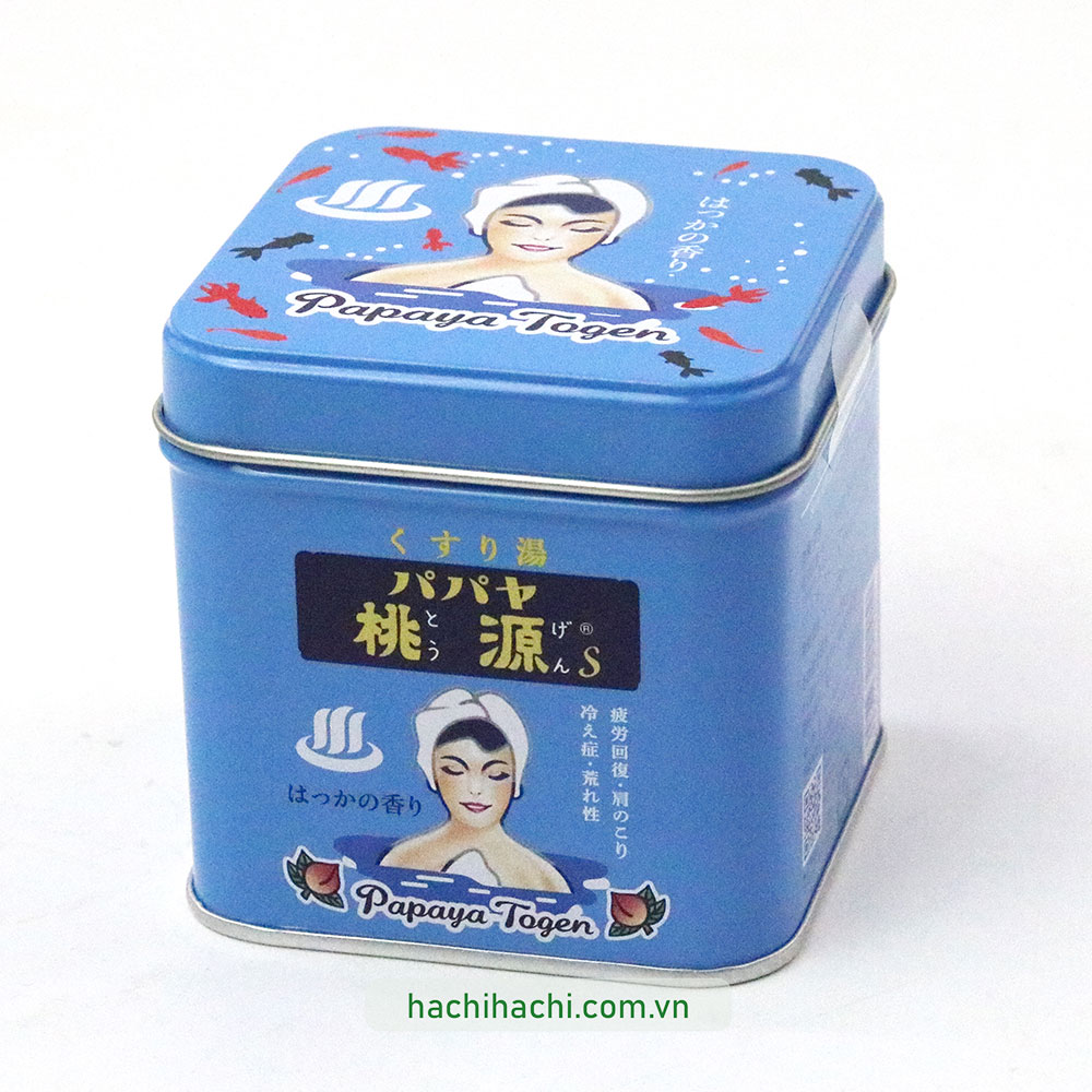 Muối tắm Papaya Togen Bath Salt-Peppermint 70g  thương hiệu GOSHU YAKUHIN