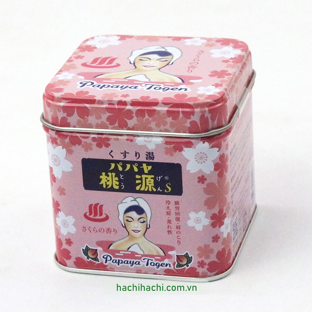 Muối tắm Papaya Togen Bath Salt-Cherry Blossom 70g  thương hiệu GOSHU YAKUHIN