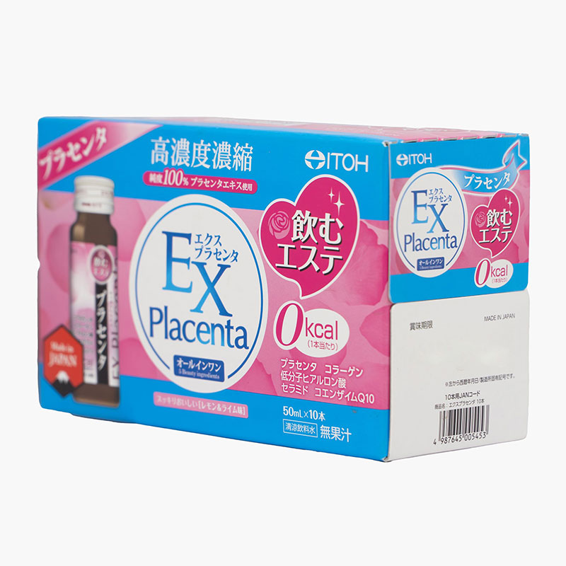 TPBVSK: Nước uống Ex Placenta Nhật Bản Itoh 50mlx10 chai, giảm lão hóa, làm đẹp da thương hiệu ITOH KANPO SEIYAKU