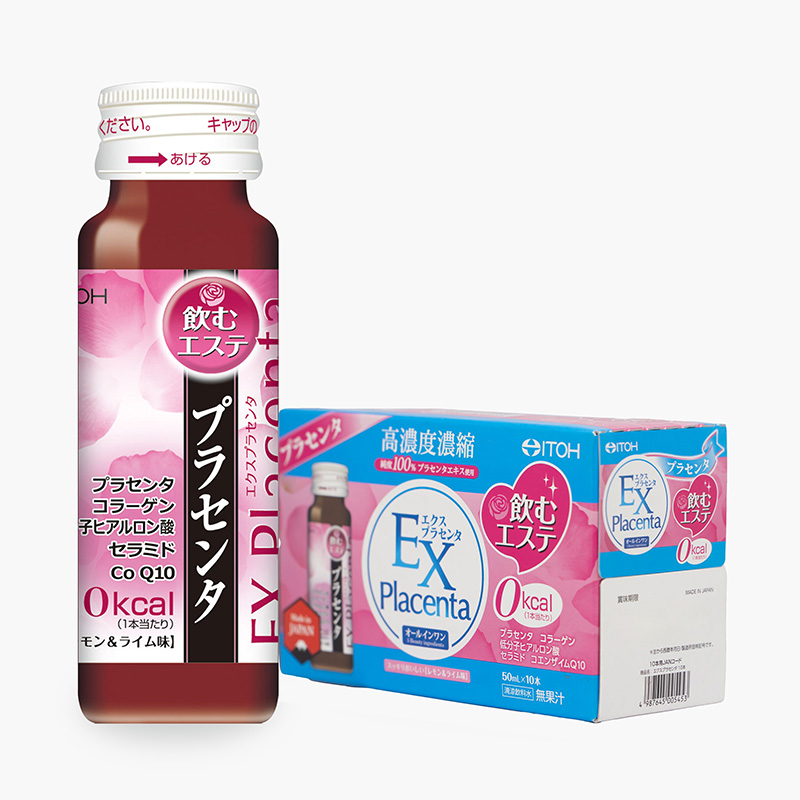 TPBVSK: Nước uống Ex Placenta Nhật Bản Itoh 50mlx10 chai, giảm lão hóa, làm đẹp da