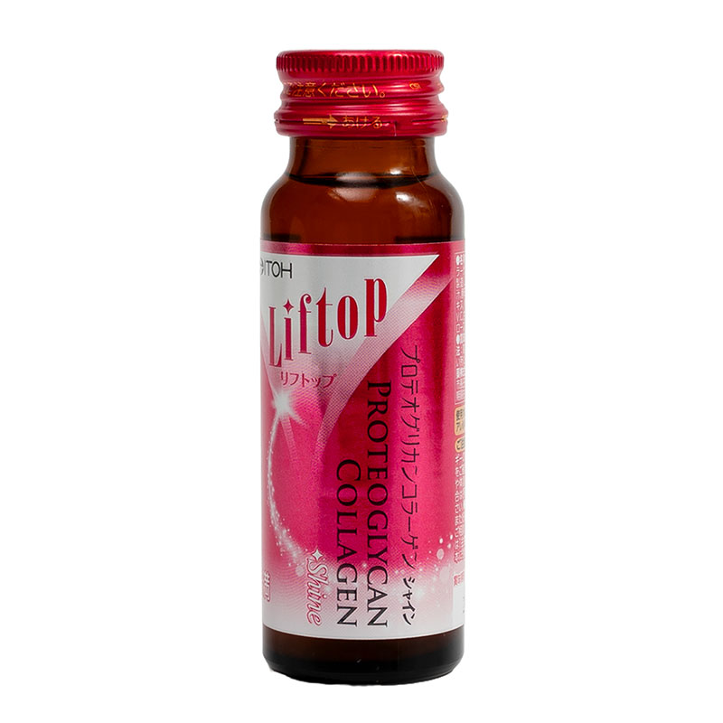 TPBVSK: Nước uống collagen Nhật Bản Liftop proteoglycan collagen shine làm săn chắc da 50ml x 10 chai thương hiệu ITOH KANPO SEIYAKU