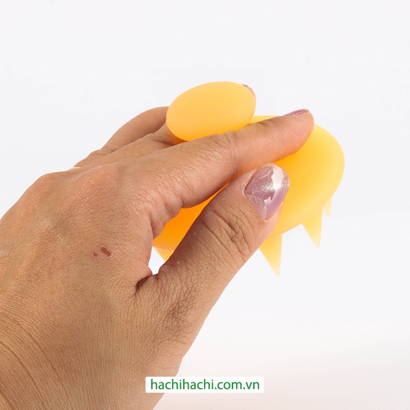 Lược silicone gội đầu & massage da đầu Nhật Bản loại nhỏ  thương hiệu 