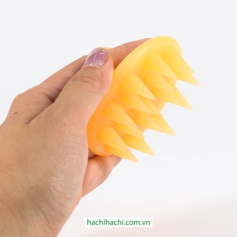 Lược silicone gội đầu & massage da đầu Nhật Bản loại nhỏ  thương hiệu 
