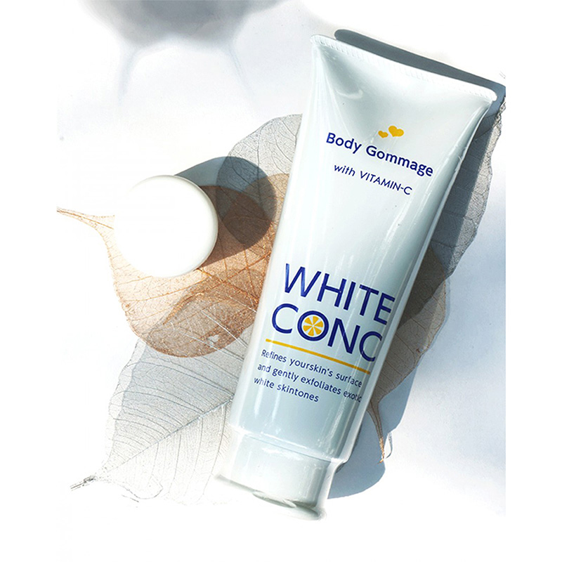Kem tẩy tế bào chết toàn thân, tẩy tế bào chết body trắng da Nhật Bản White Conc 180g thương hiệu 
