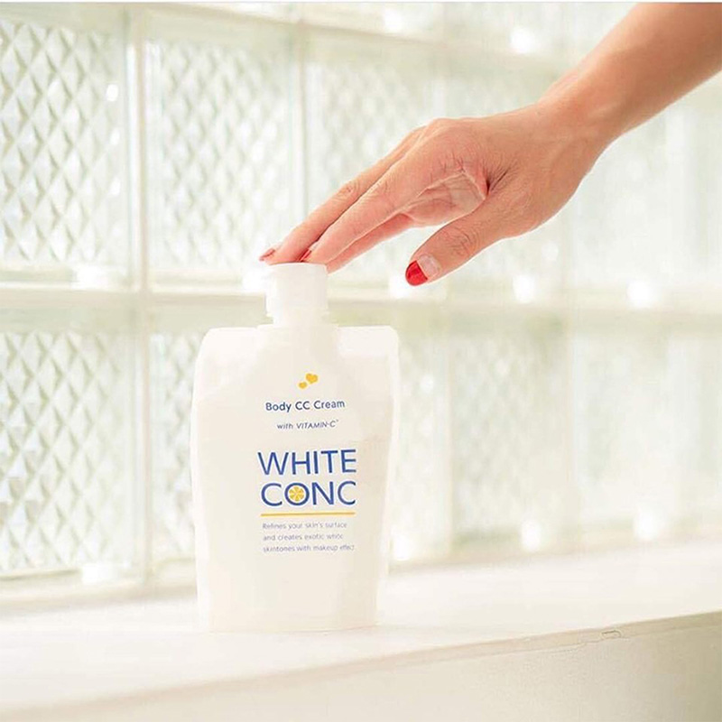 Kem CC cream dưỡng trắng toàn thân ban ngày Nhật Bản White Conc 200g thương hiệu 