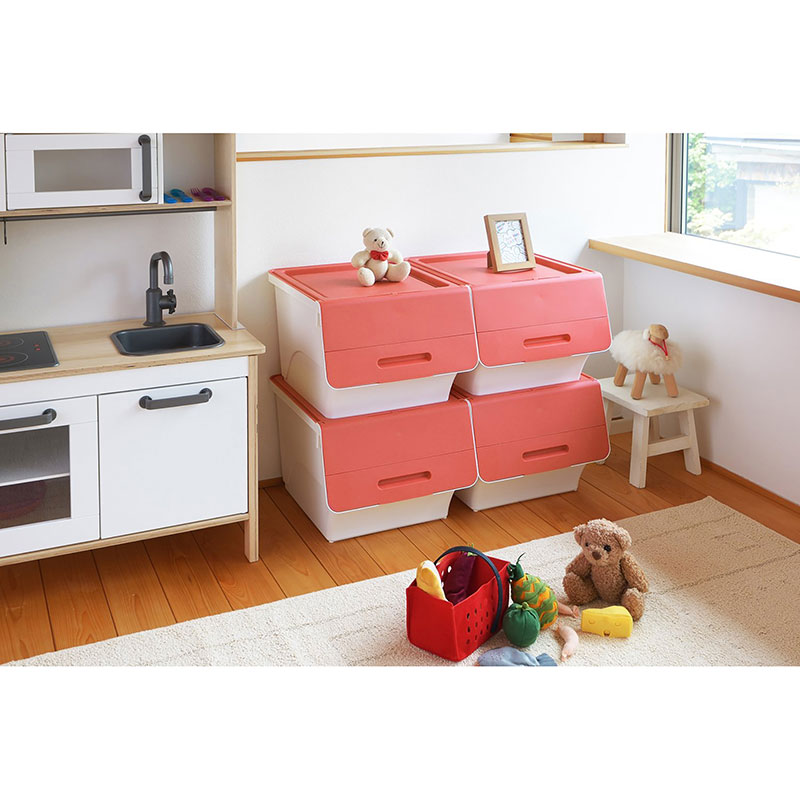 Hộp đựng nắp gập Sanka 38.5x46x31cm (M) - Hồng thương hiệu SANKA