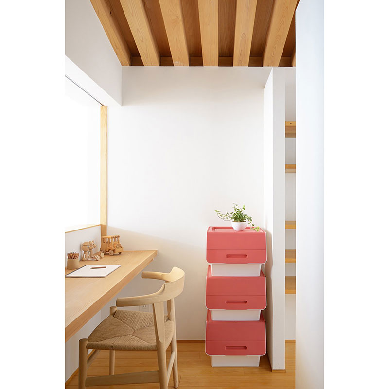 Hộp đựng nắp gập Sanka 38.5x46x31cm (M) - Hồng thương hiệu SANKA