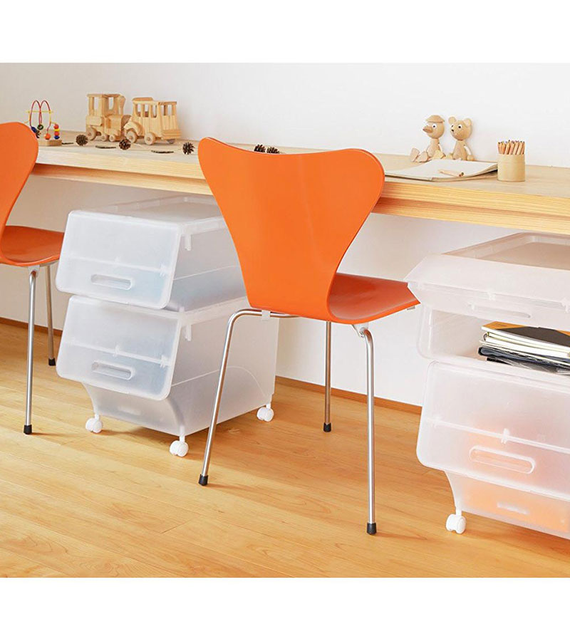Hộp đựng nắp gập Sanka 28.5x46x31cm (S) - Xanh thương hiệu SANKA