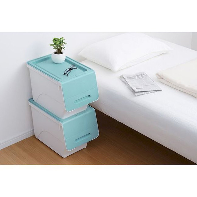 Hộp đựng nắp gập Sanka 28.5x46x31cm (S) - Xanh thương hiệu SANKA