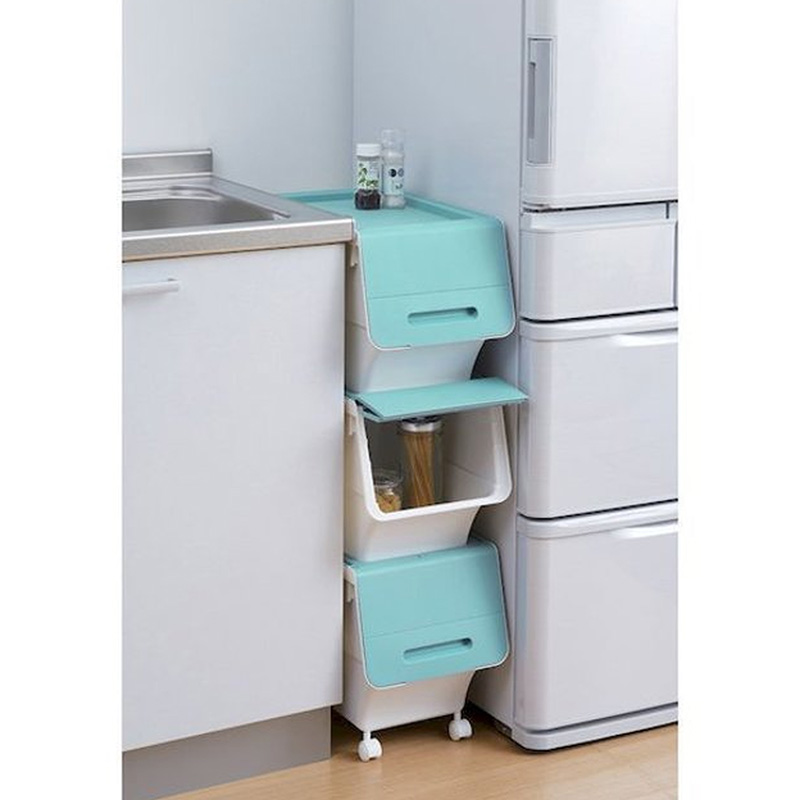 Hộp đựng nắp gập Sanka 28.5x46x31cm (S) - Xanh thương hiệu SANKA