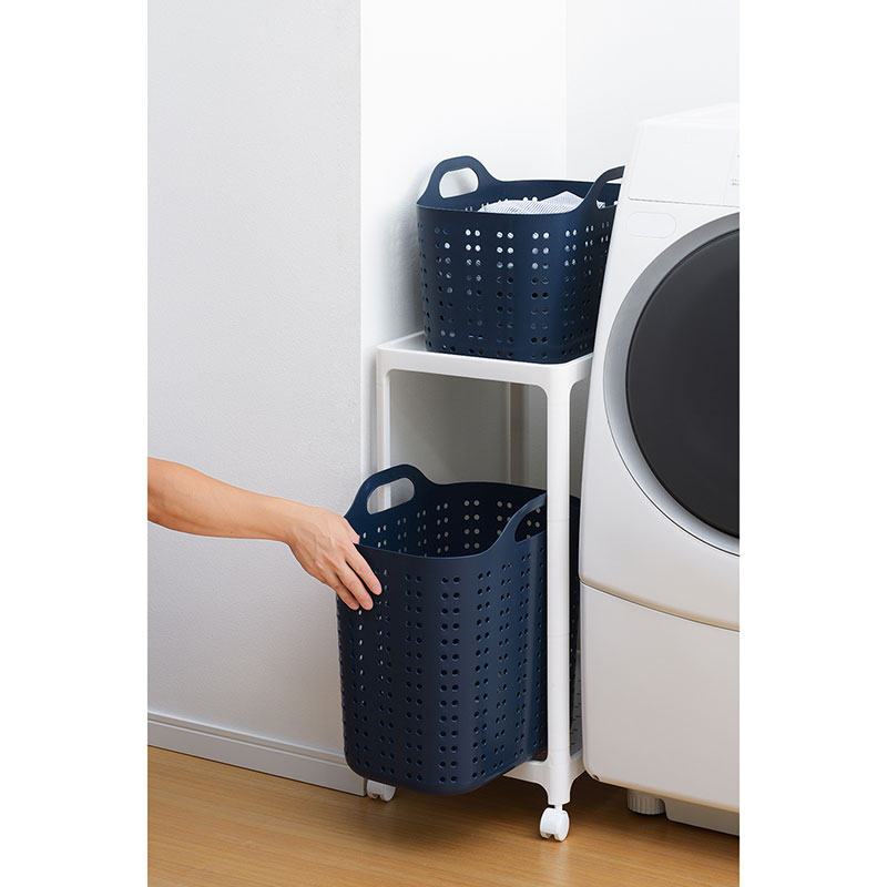 Giỏ nhựa đựng vật dụng Sanka 42x28x30.5cm - Xanh đậm thương hiệu SANKA