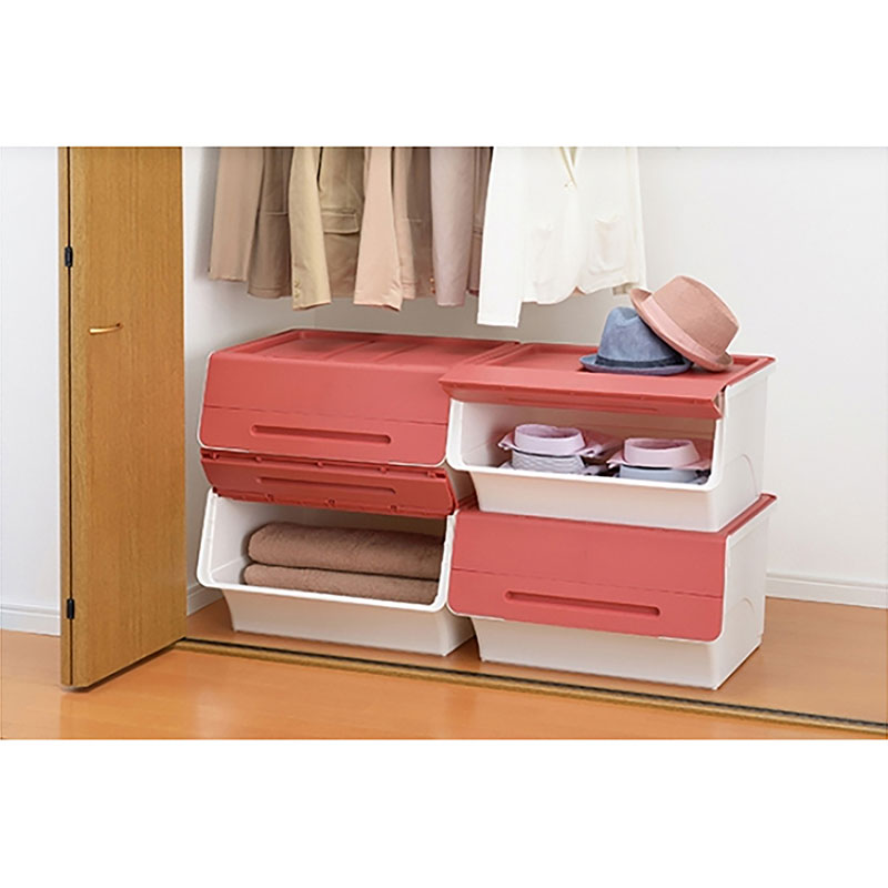 Hộp đựng nắp gập Sanka 57x46x31cm (L) - Hồng thương hiệu SANKA