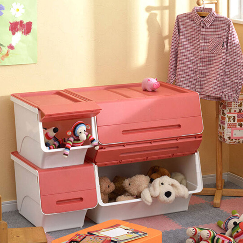 Hộp đựng nắp gập Sanka 57x46x31cm (L) - Hồng thương hiệu SANKA
