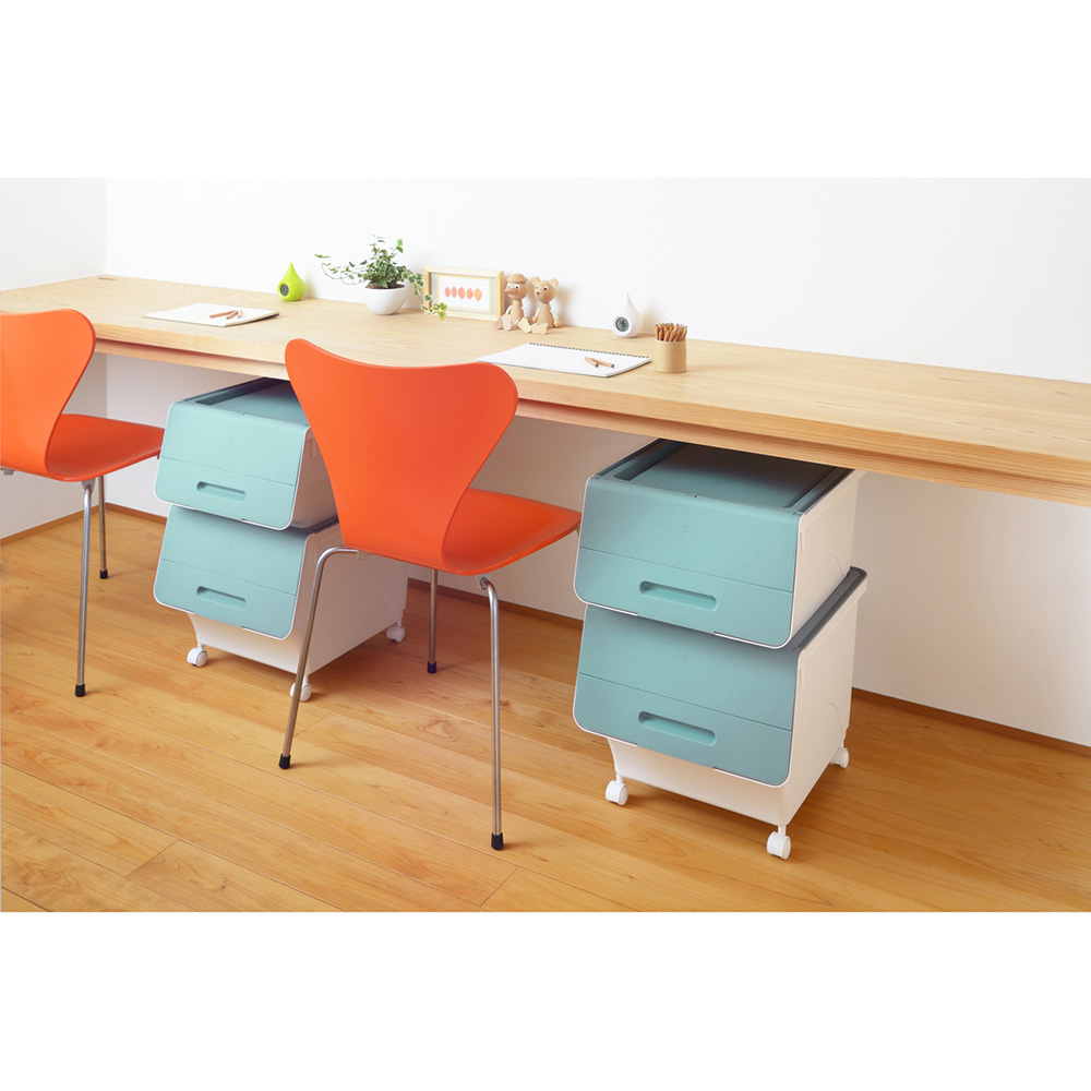 Hộp đựng nắp gập Sanka 57x46x31cm (L) - Xanh thương hiệu SANKA