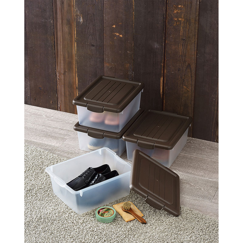 Hộp đựng có nắp đậy Sanka size S 27.5x37.5x16cm- Nâu thương hiệu SANKA