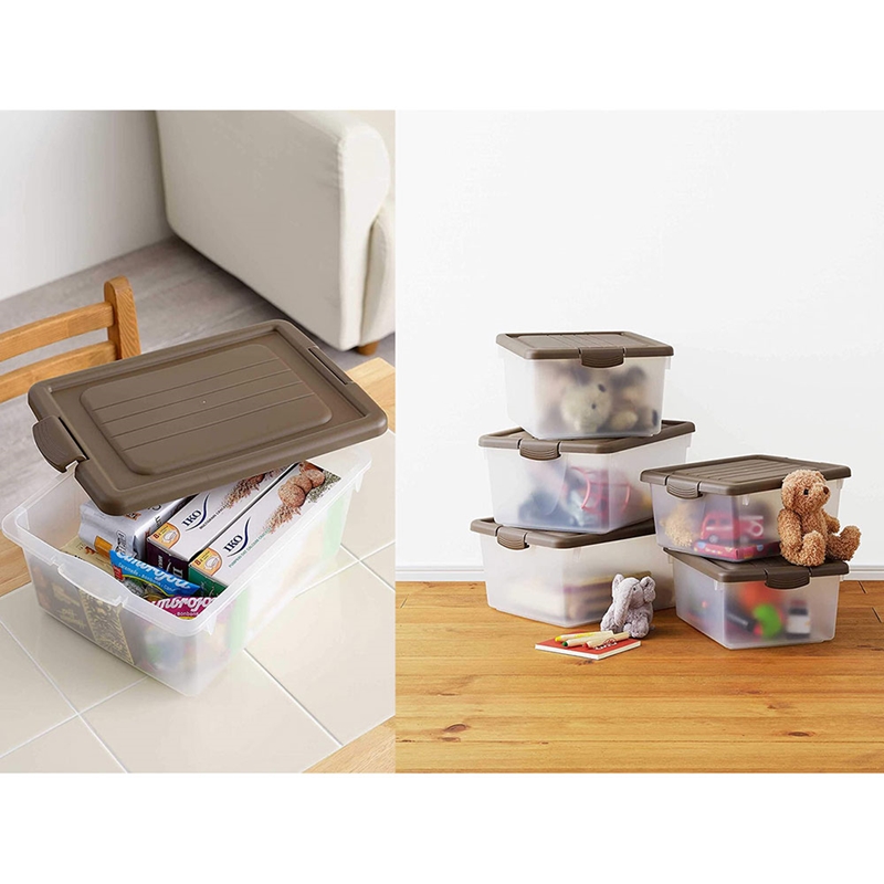 Hộp đựng có nắp đậy Sanka size S - Nâu  thương hiệu SANKA