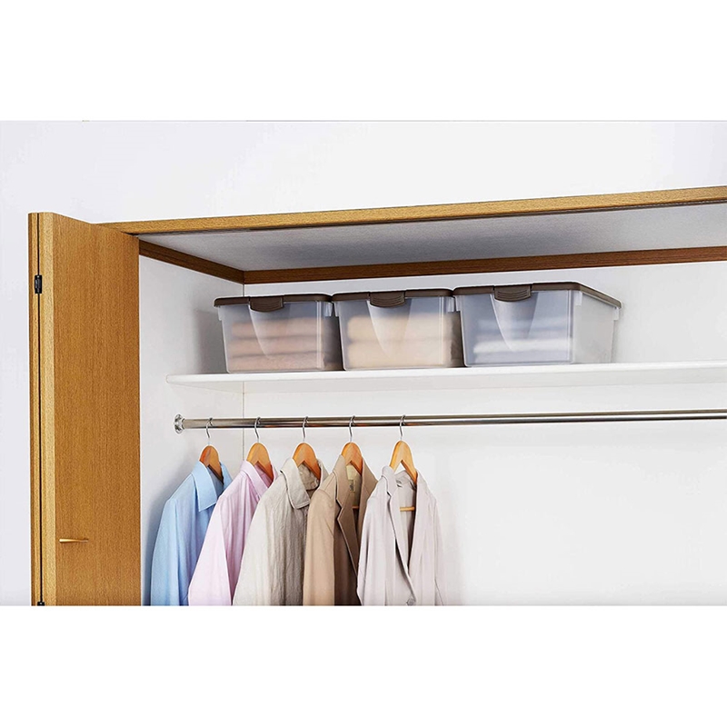 Hộp đựng có nắp đậy Sanka size M - Nâu  thương hiệu SANKA