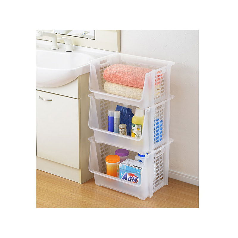 Kệ xếp tầng đa năng có bánh xe Sanka 45x34.5x30cm (Trắng) thương hiệu SANKA