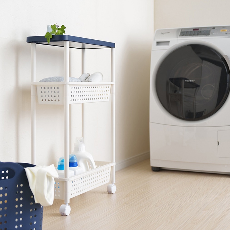 Kệ 3 tầng Sanka 21.5x48x77cm - Trắng xanh thương hiệu SANKA