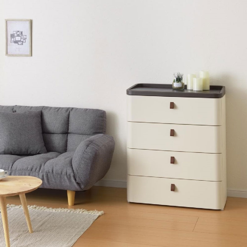 Tủ nhựa ngăn kéo 4 tầng Sanka 72.5x41x87.5cm (Ivory) thương hiệu SANKA