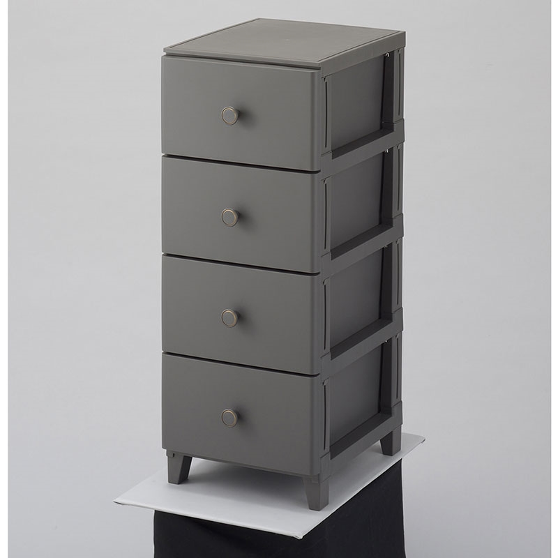 Tủ nhựa ngăn kéo 4 tầng Sanka 34x44.5x87.5cm (Xám) thương hiệu SANKA