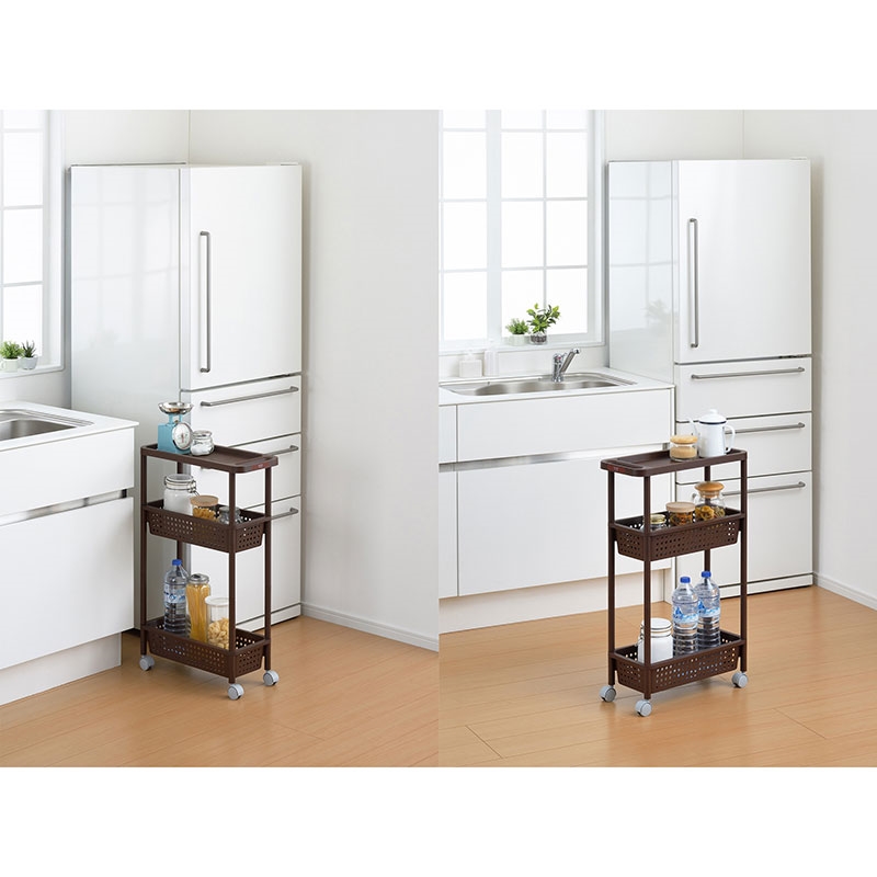 Kệ 3 tầng Sanka 21.5x48x77cm - Nâu thương hiệu SANKA