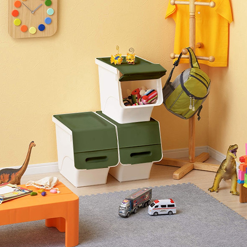 Hộp đựng nắp gập Sanka 28.5x46x31cm (S) - Xanh rêu thương hiệu SANKA