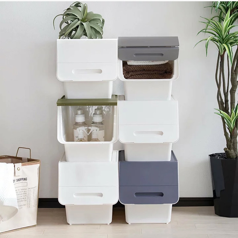 Hộp đựng nắp gập Sanka 28.5x46x31cm (S) - Xanh rêu thương hiệu SANKA
