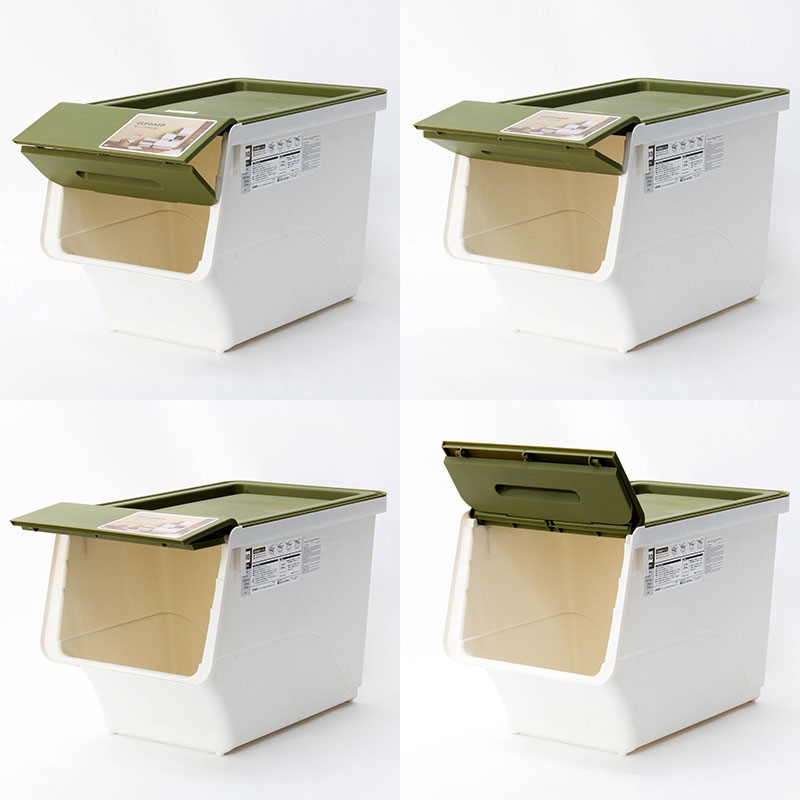 Hộp đựng nắp gập Sanka 28.5x46x31cm (S) - Xanh rêu thương hiệu SANKA