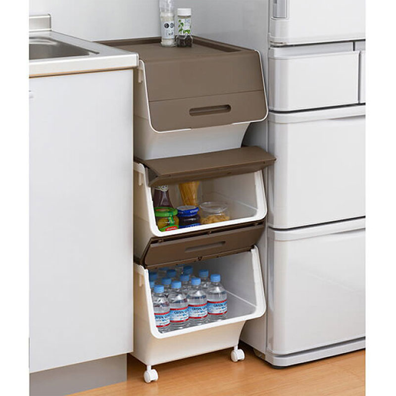 Hộp đựng nắp gập Sanka 38.5x46x31cm (M) - Nâu thương hiệu SANKA